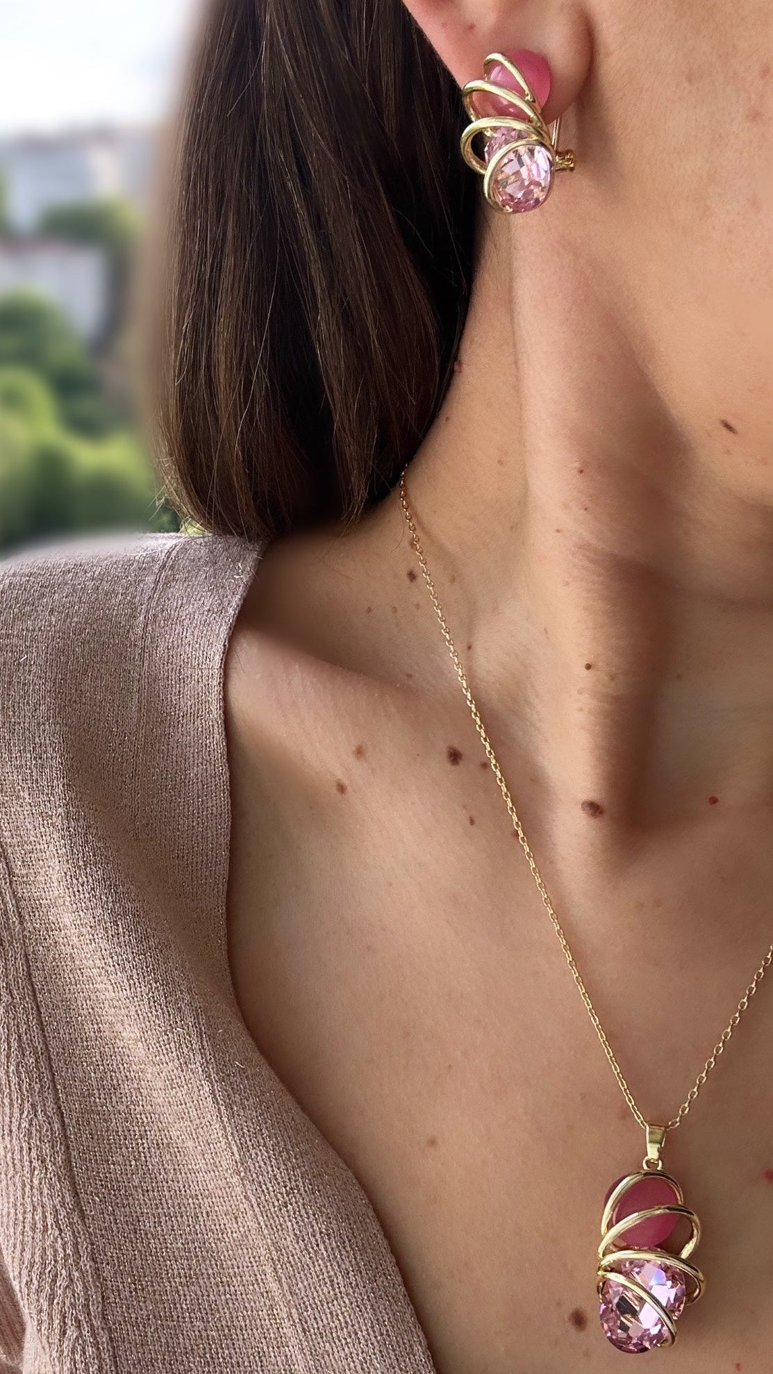 Miragea 14k Rengi Rodyum Kaplama Set