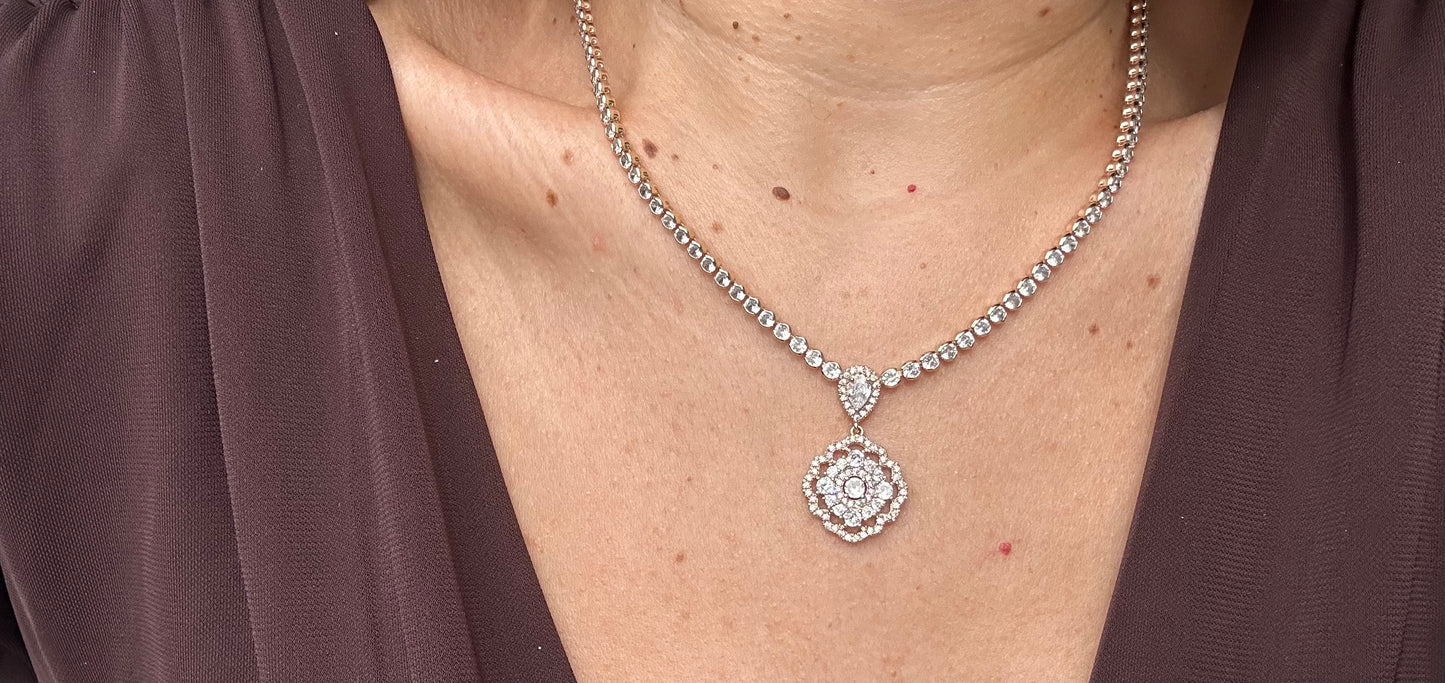 Fenvy 14k Rhodium Plated Necklace