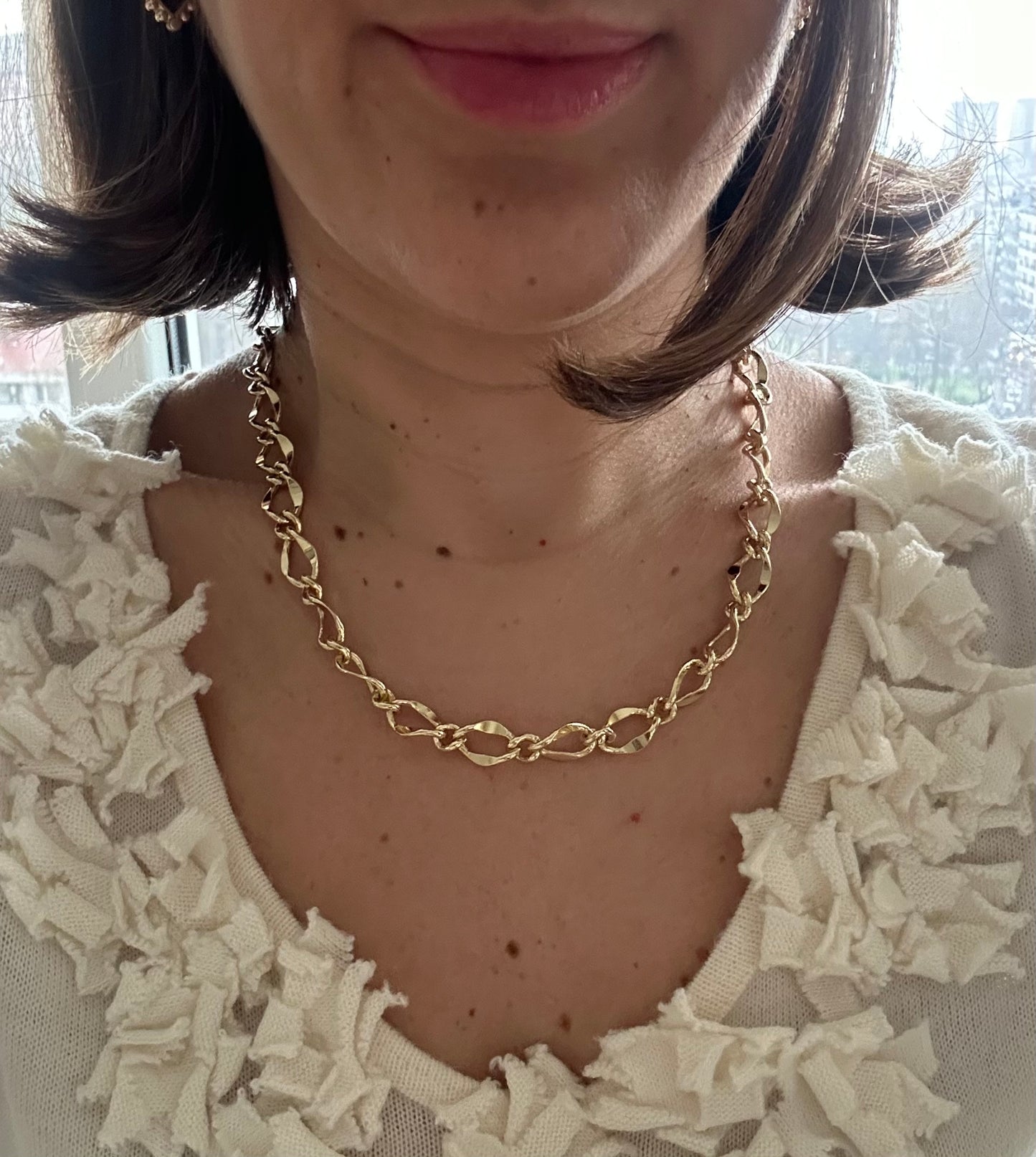 Henna 50 cm 14k Color Rhodium Plated Necklace
