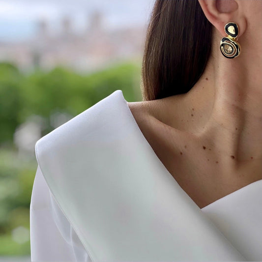 Reve Dore 14k Rhodium Plated Earrings