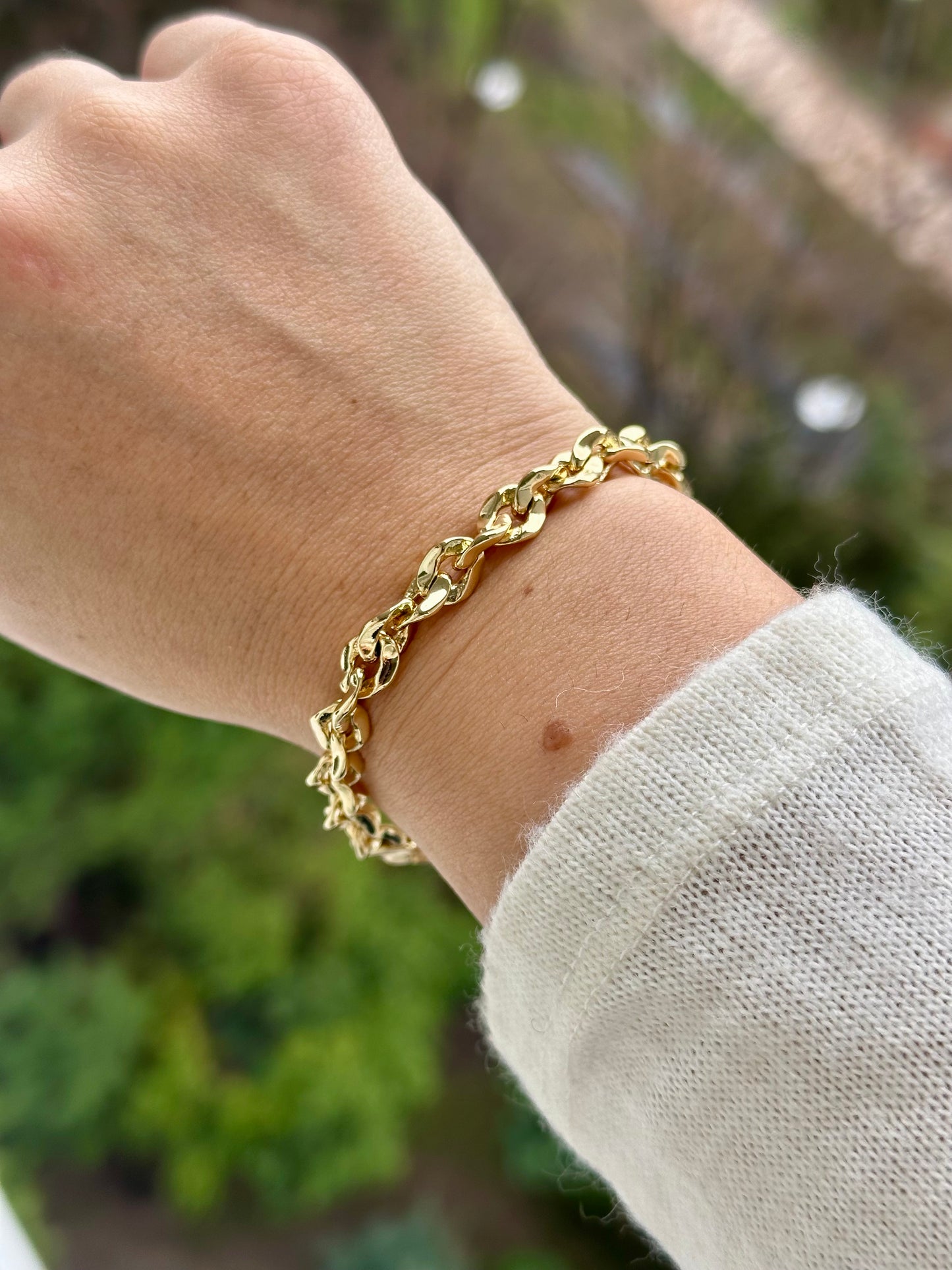 Sien 20 cm 14k Color Rhodium Plated Bracelet