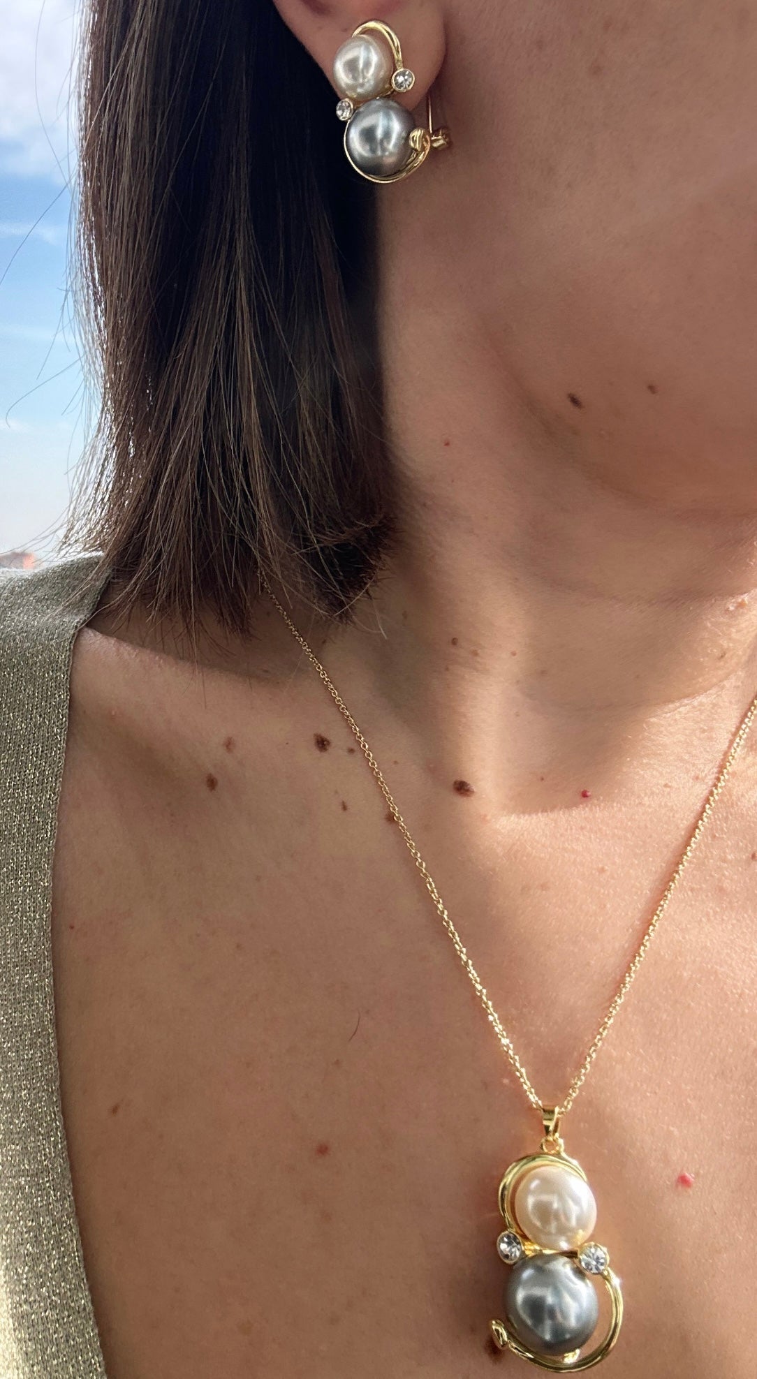 Asof 14k Rengi Rodyum Kaplama Küpe