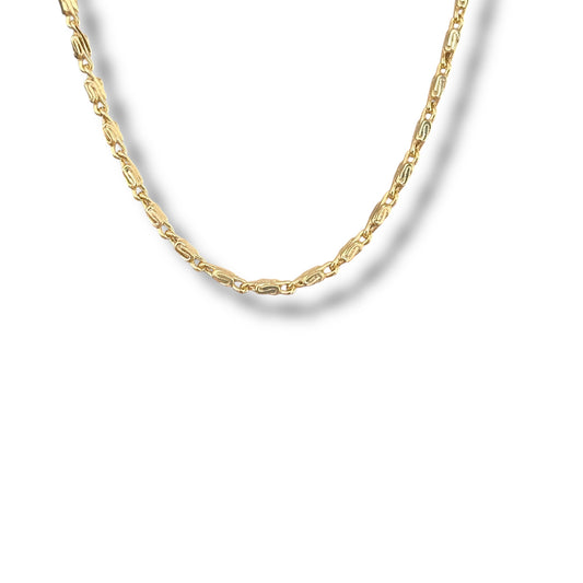 Nommas 14k Rodyum Kaplama Zincir