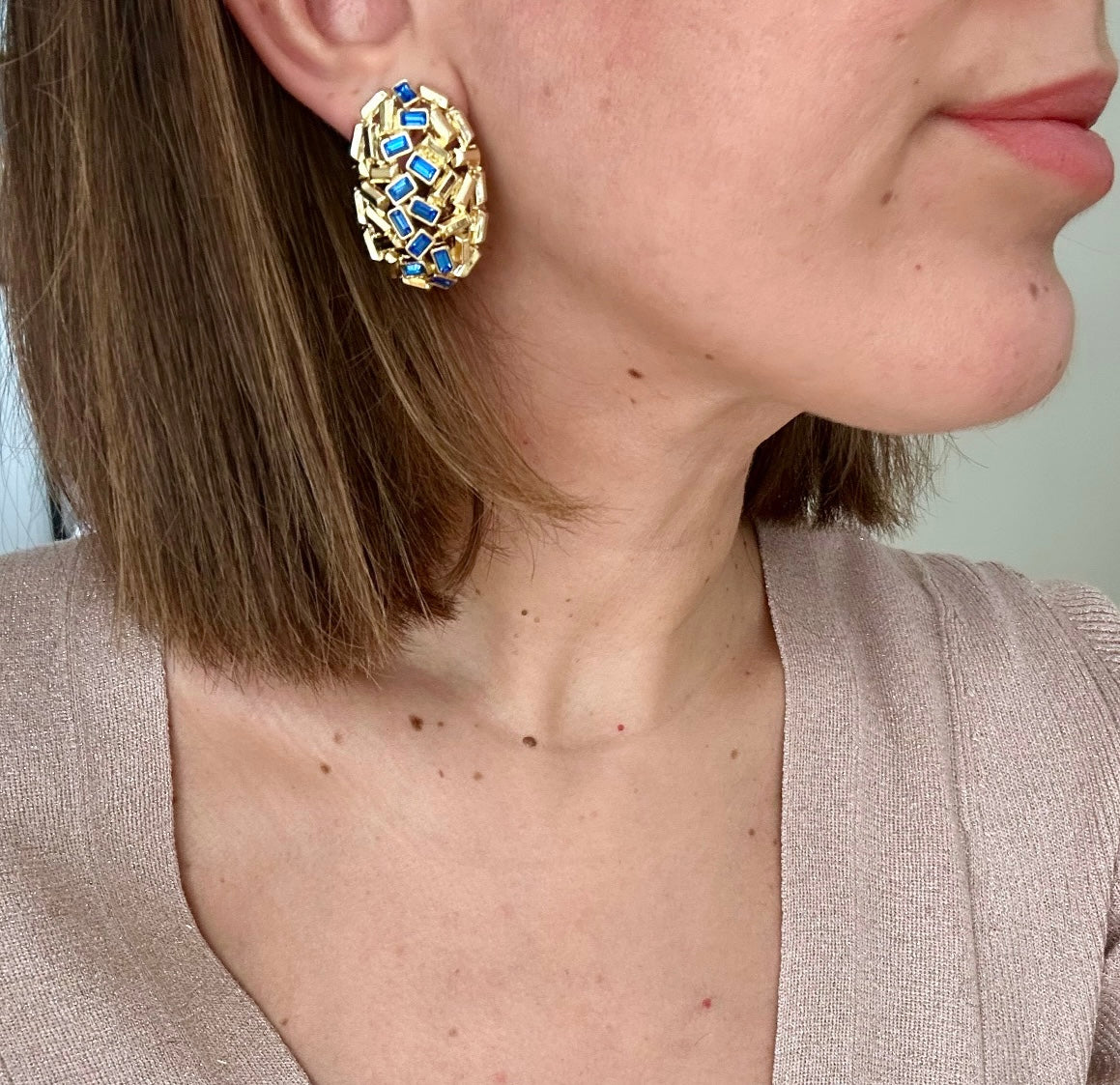 Ruddy 14K Rhodium Plated Earrings