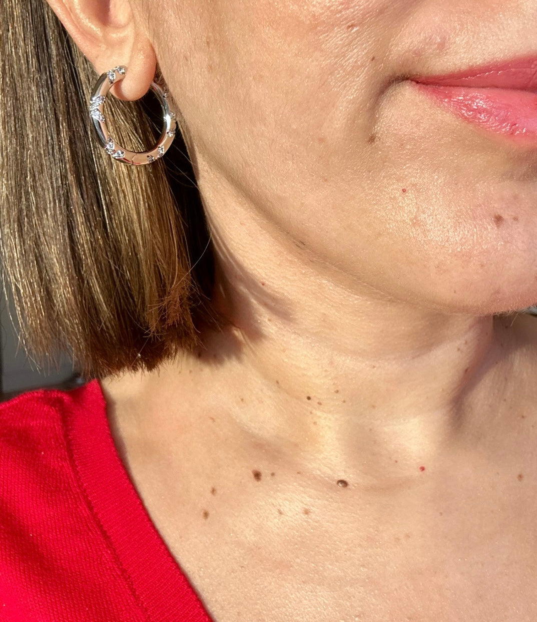 Benna 14K Rhodium Plated Earrings