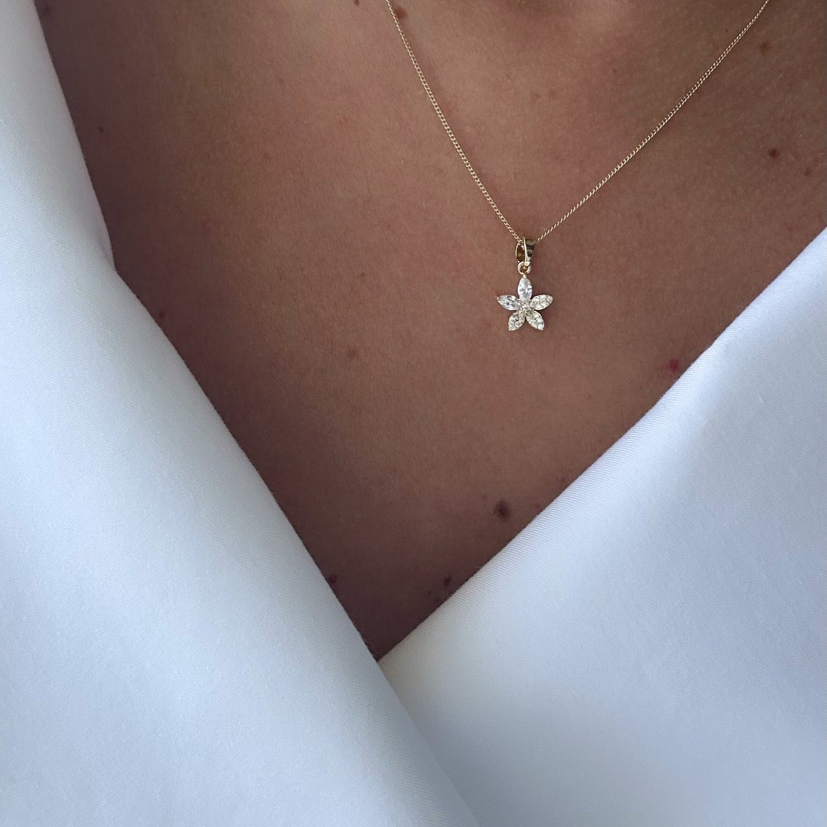 Floy 14k Rengi Rodyum Kaplama Kolye