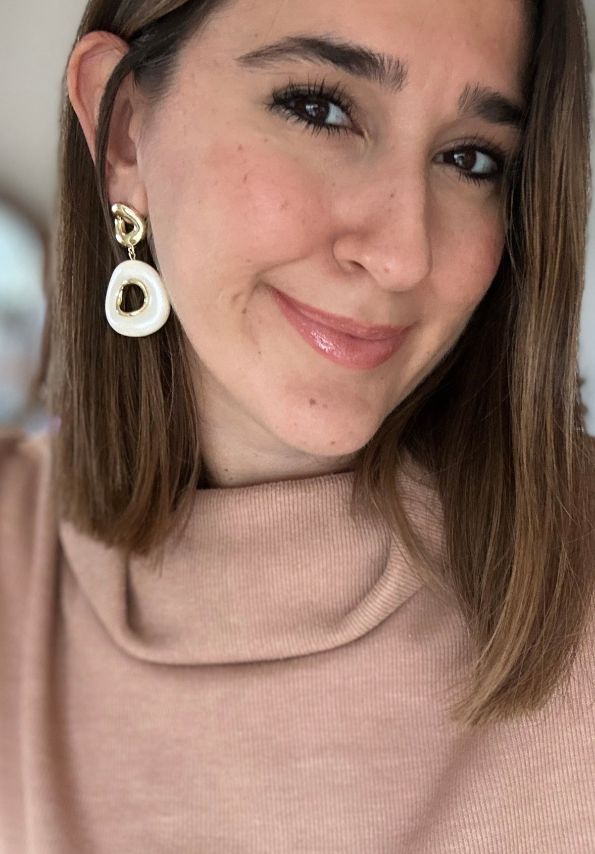 Nova 14K Rhodium Plated Dangle Earrings