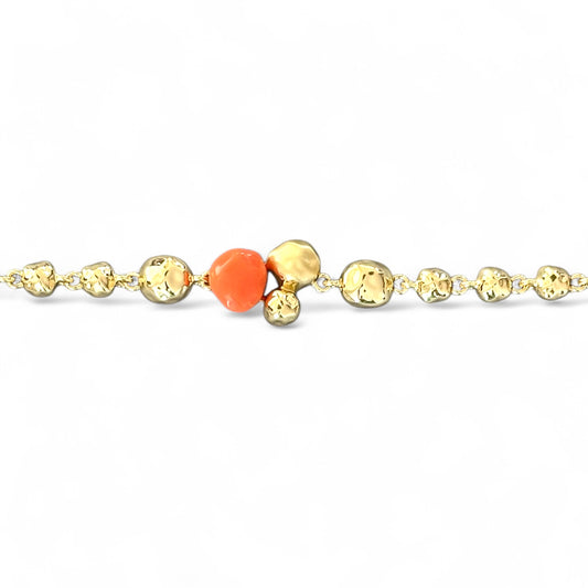 Bella Orange 14K Color Rhodium Plated Bracelet