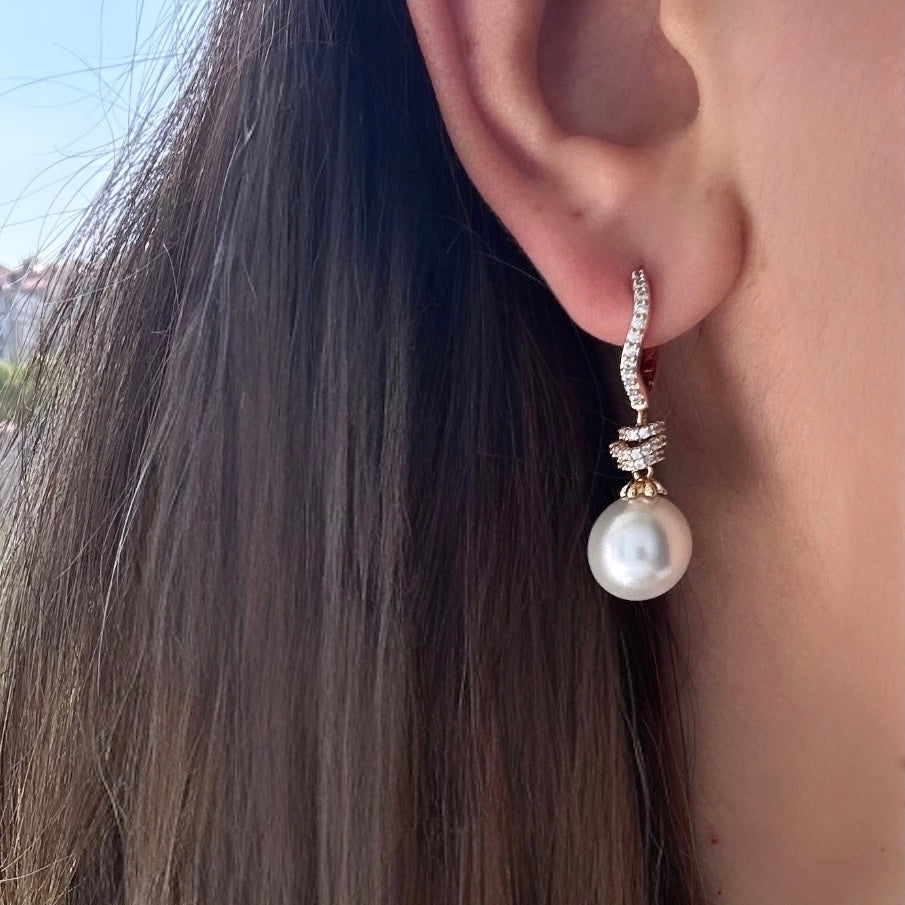 Nox 18k Rengi Rodyum Kaplama Küpe