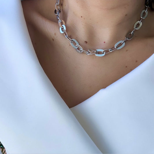 Emily Rhodium Plated Necklace