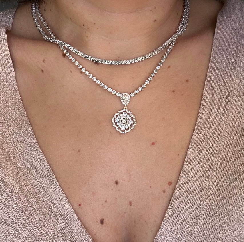 Fenvy 14k Rhodium Plated Necklace
