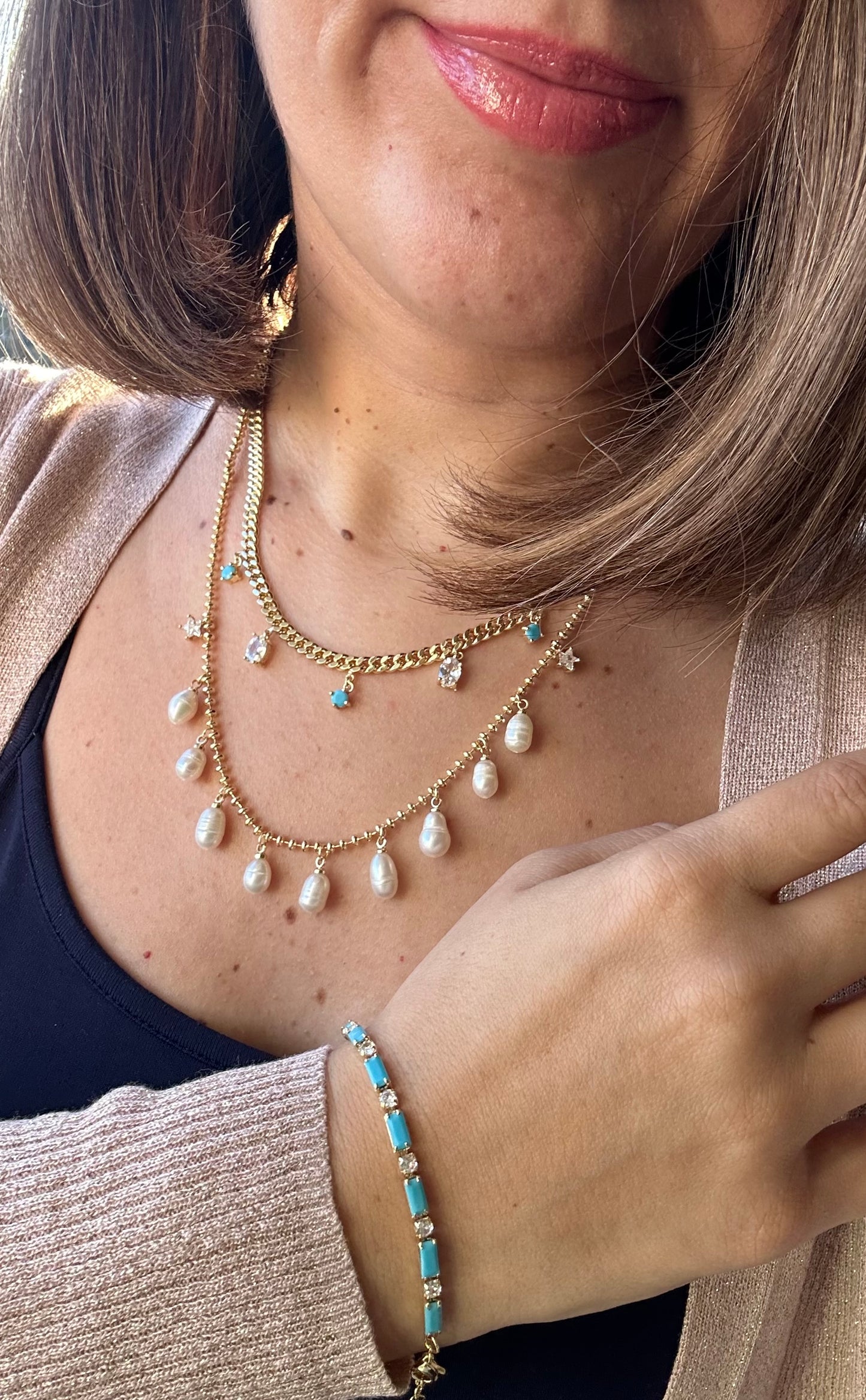Cossa 14k Color Necklace