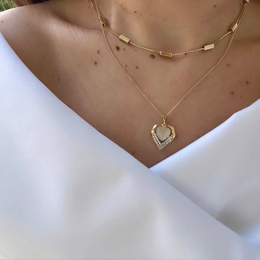 Fonos 14k Rhodium Plated Necklace