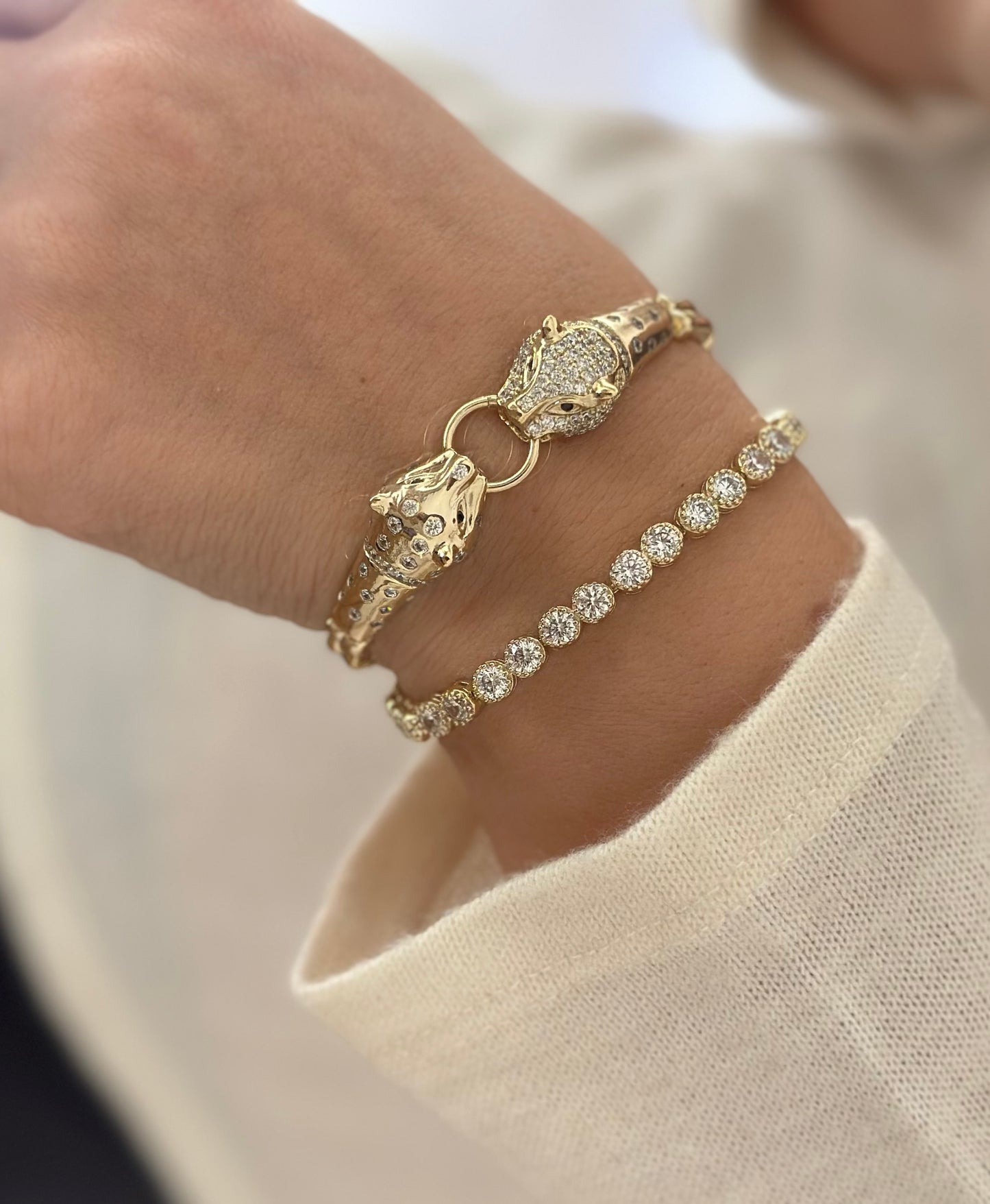 Tina 14k Rhodium Plated Bracelet