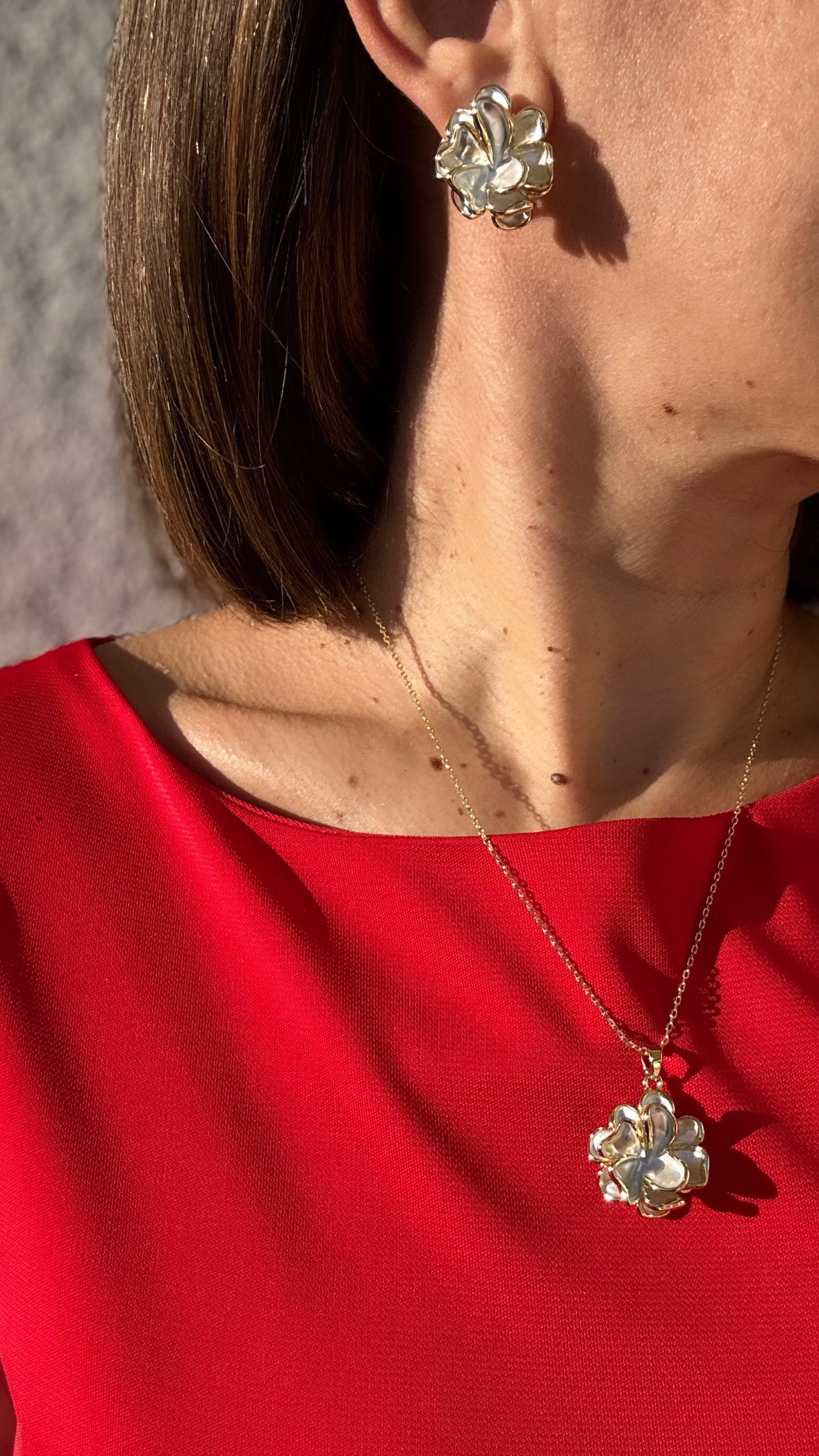 Naddy 14k Rengi Rodyum Kaplama Kolye