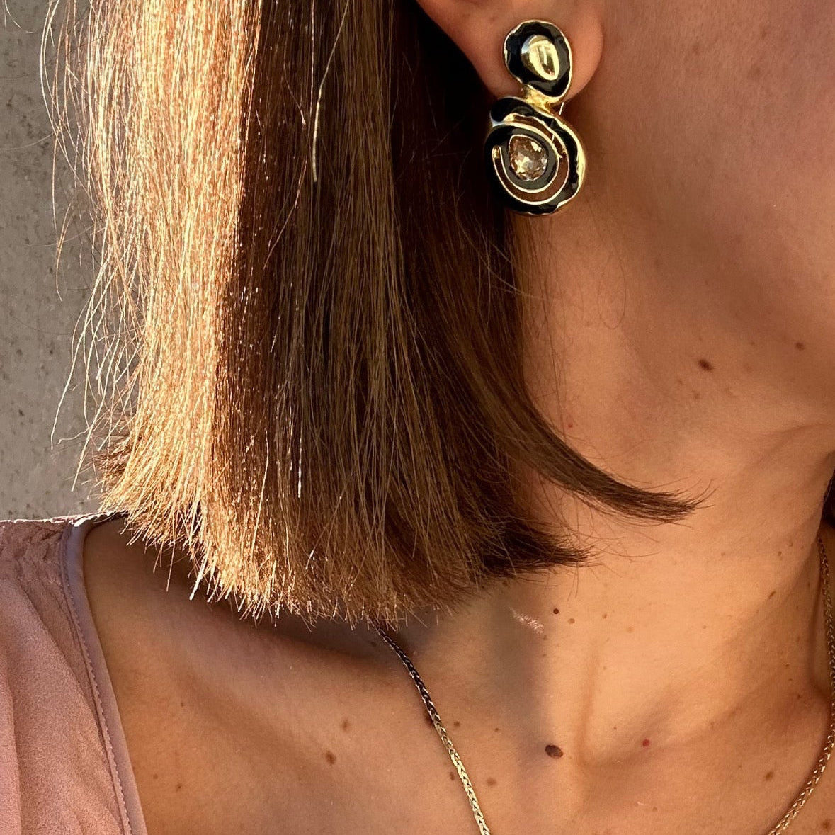 Reve Dore 14k Rhodium Plated Earrings