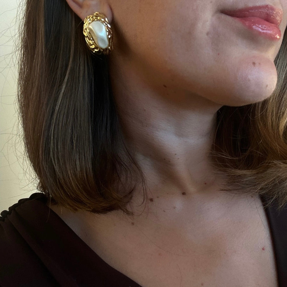 Era 14K Rhodium Plated Earrings