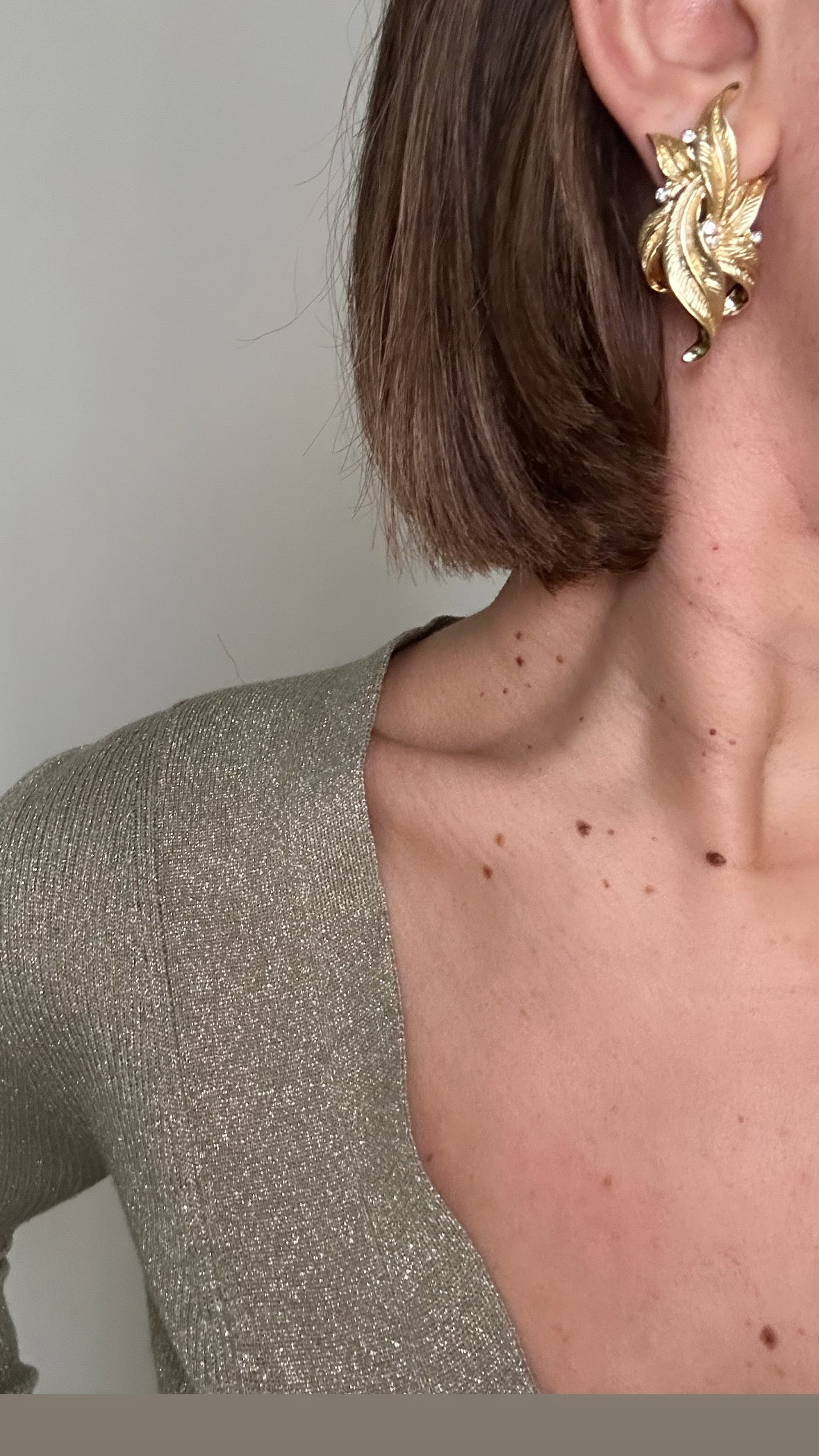 Liore 14k Rengi Rodyum Kaplama Küpe