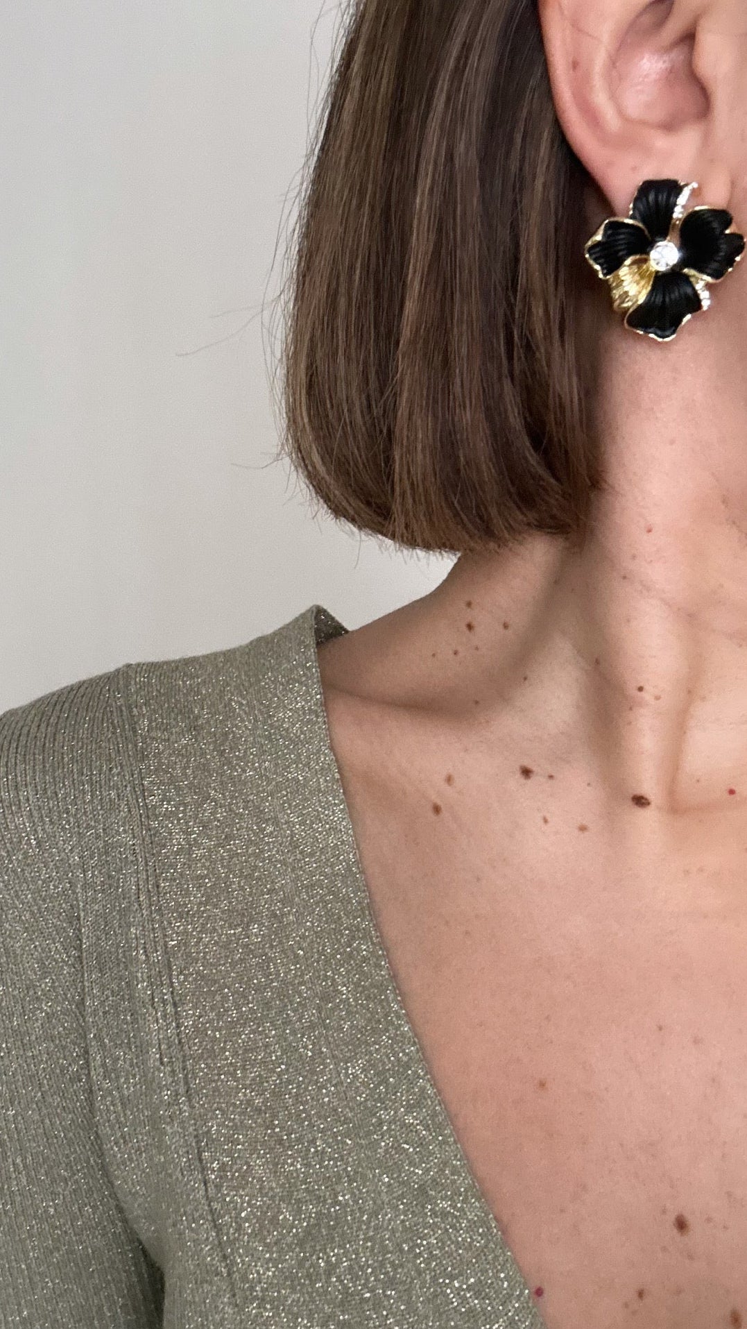 Elaris 14k Rengi Rodyum Kaplama Küpe