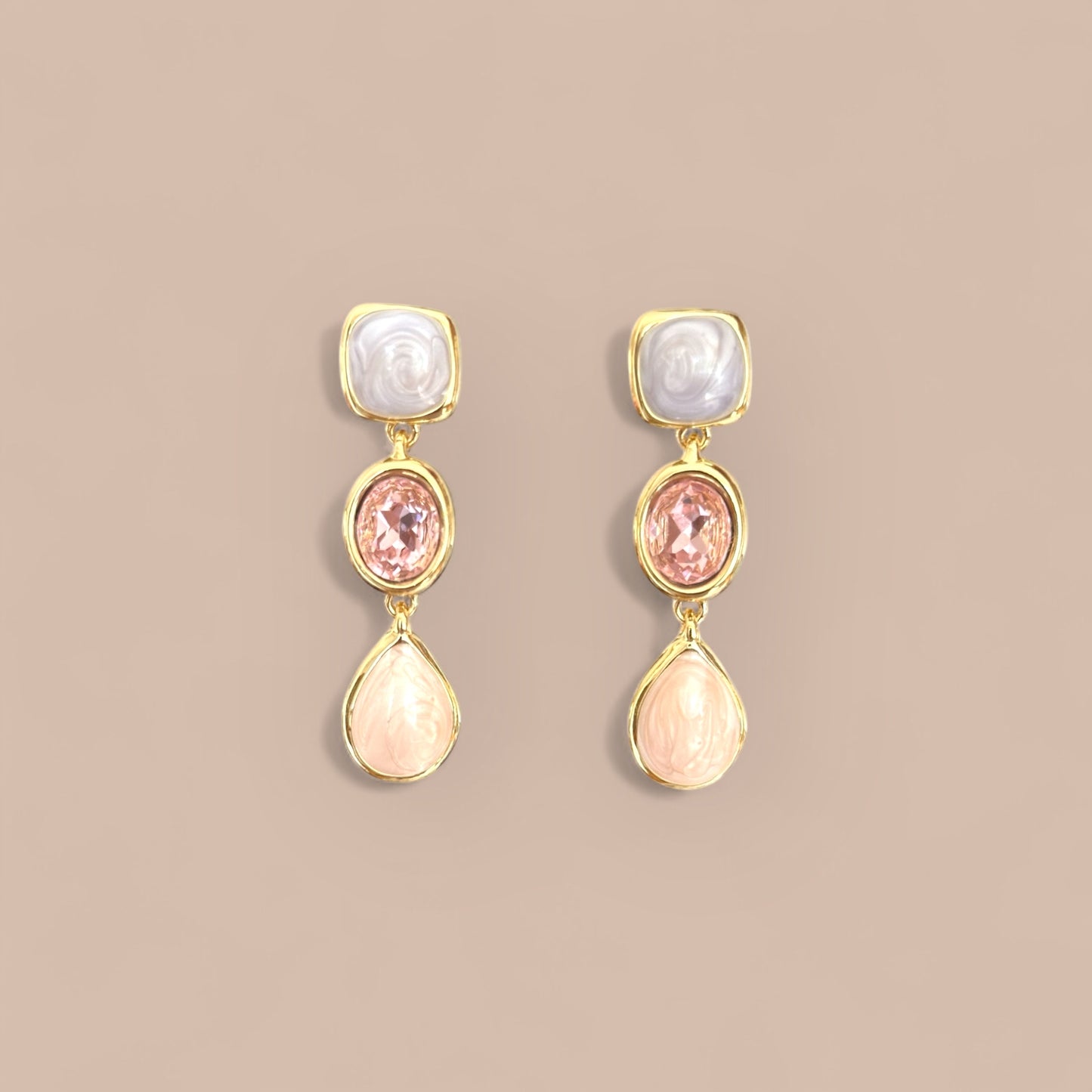 Dilemma 14k Rhodium Plated Earrings
