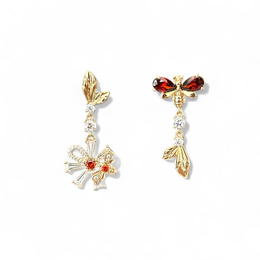 Eterno Rhodium Plated Earrings