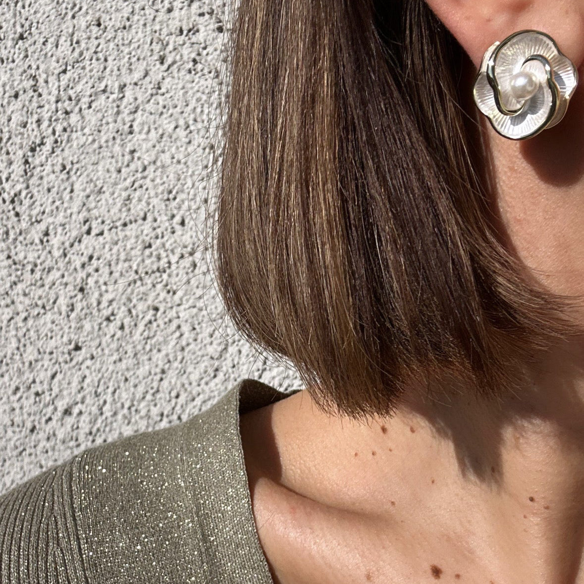 Mireya 14k Rhodium Plated Earrings
