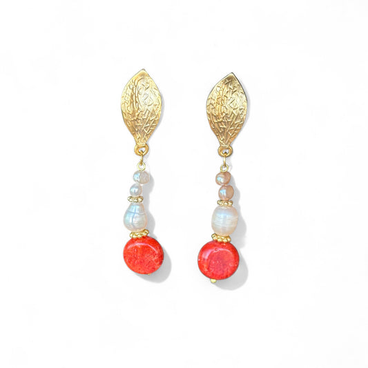 Gisio Gold Plated Dangle Earrings