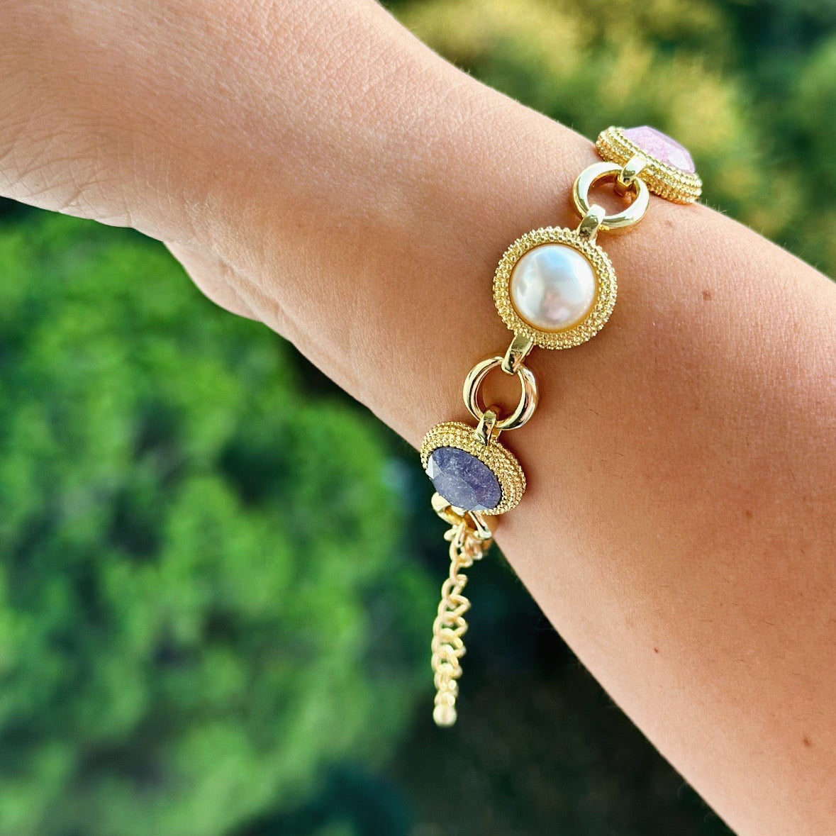 Opera 14K Rhodium Plated Bracelet