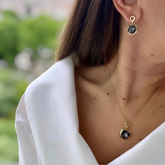 Marivelle 14k Color Rhodium Plated Necklace