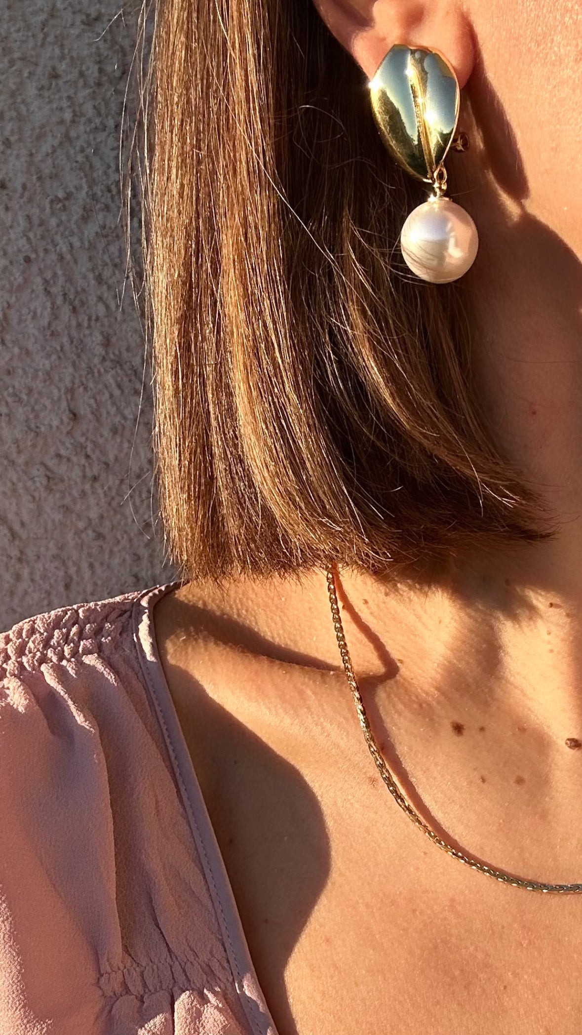 Seraphine 14k Rengi Rodyum Kaplama Küpe