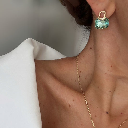 Numa 14k Rengi Rodyum Kaplama Küpe