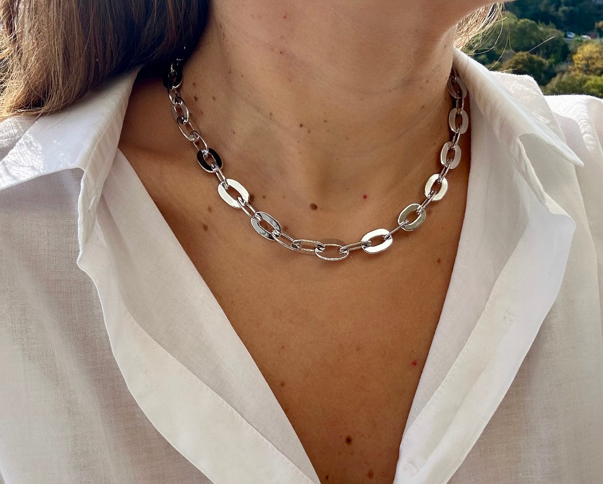 Emily Rhodium Plated Necklace