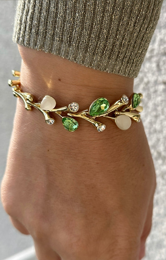 Greenis 14K Rodyum Kaplama Bileklik