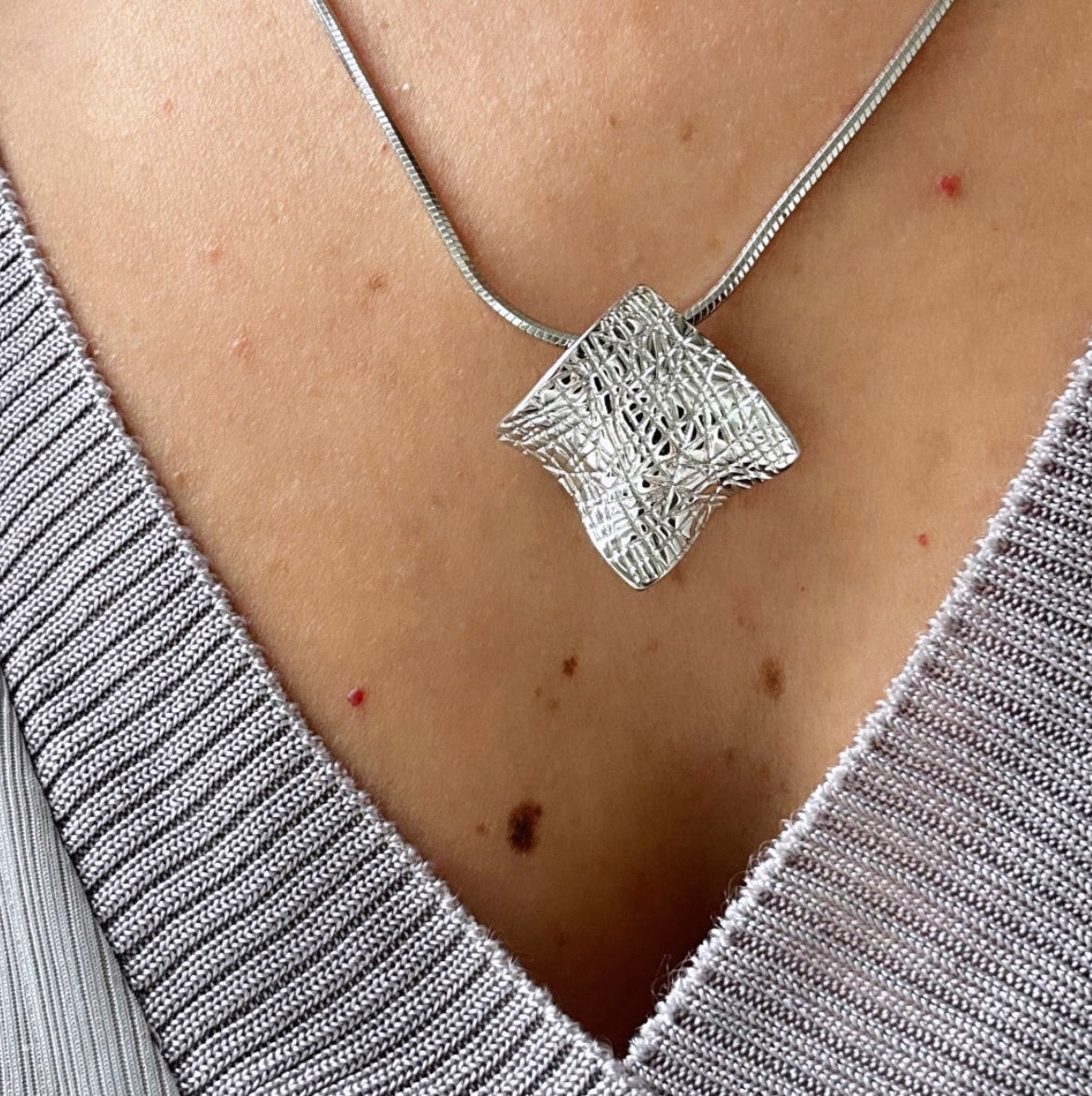 Astelle Silver Rhodium Plated Necklace