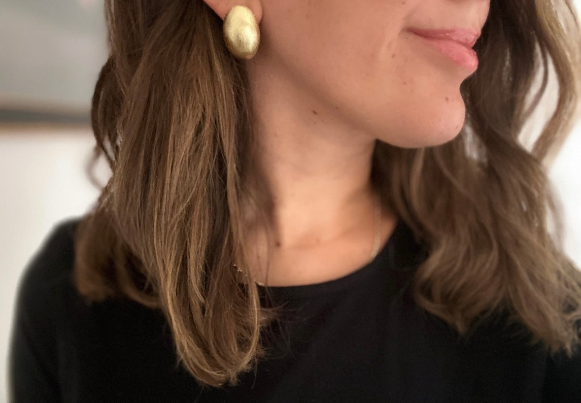 Golden Glow 14K Rhodium Plated Earrings