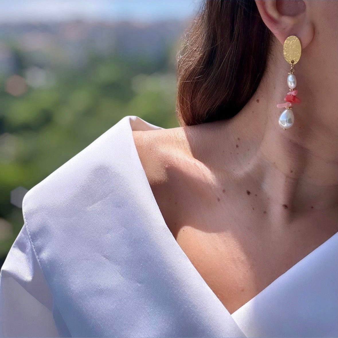 Dappy Gold Plated Dangle Earrings