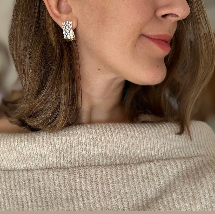 Silkworm 14K Rhodium Plated Dangle Earrings