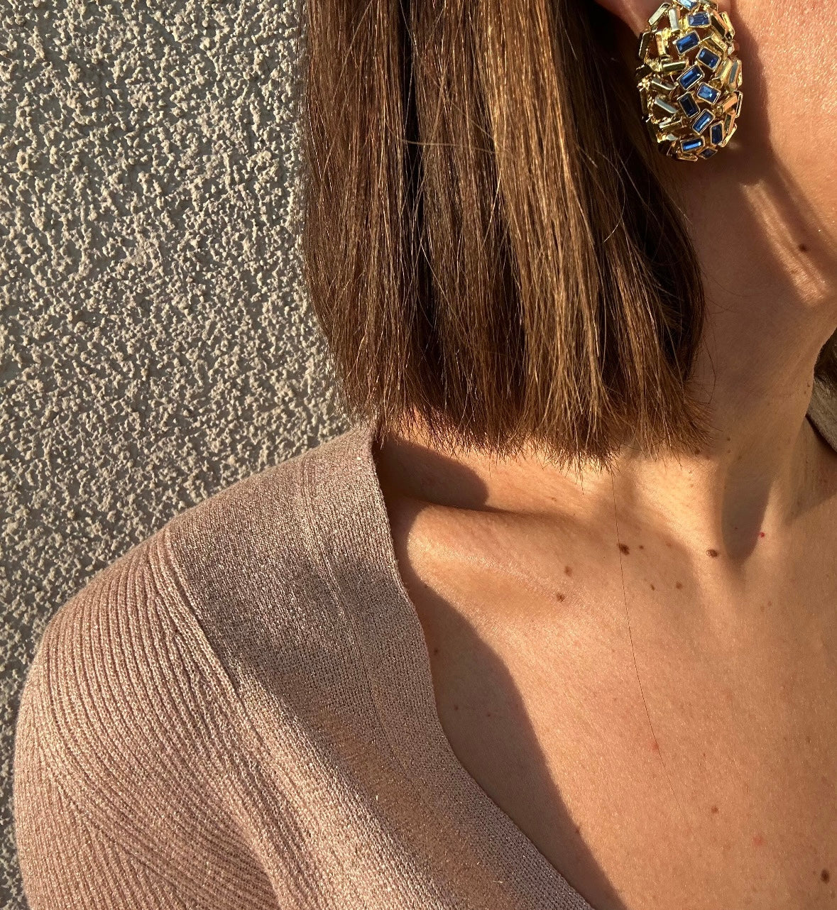 Ruddy 14K Rhodium Plated Earrings