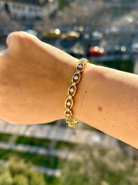 Dessa 14K Rhodium Plated Bracelet