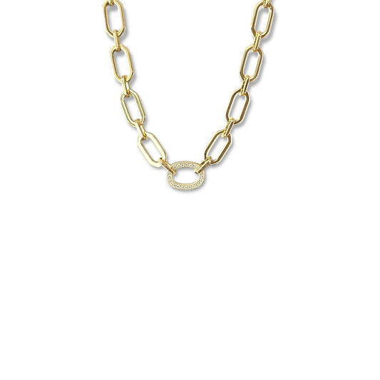 Elian 14k Rodyum Kaplama Kolye