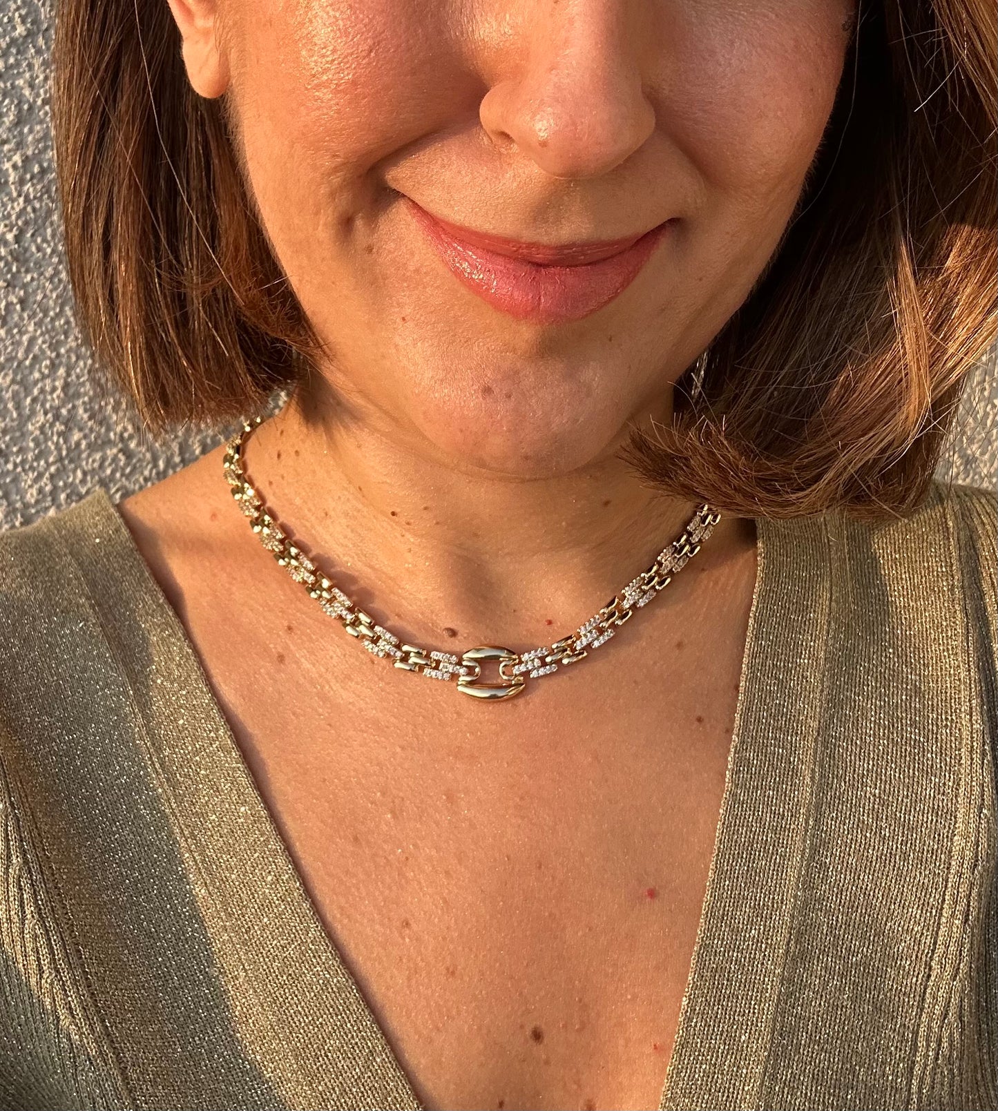 Rebecca 14k Rhodium Plated Necklace