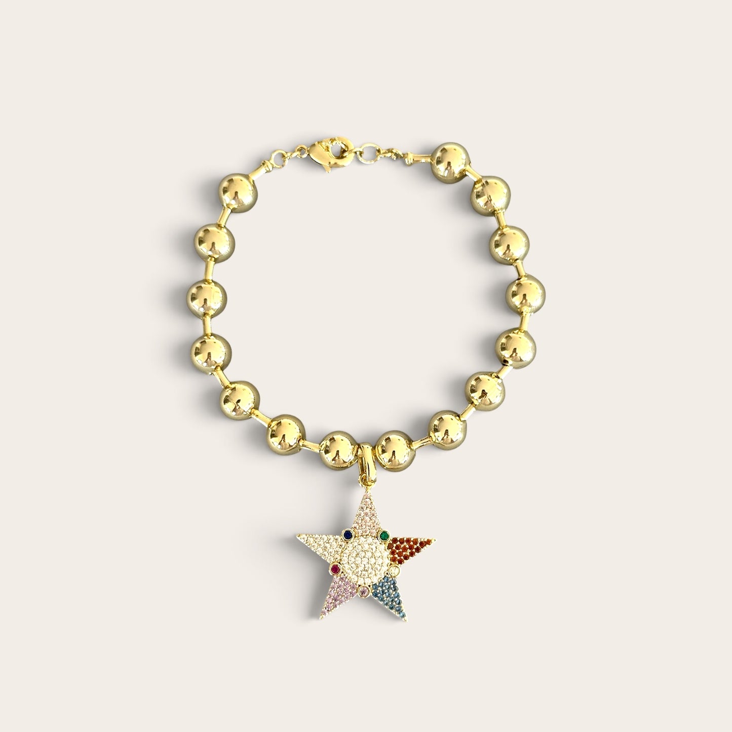 Colorful Star 14k Rengi Bileklik