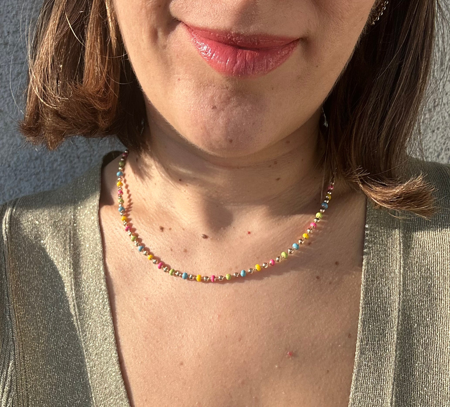 Lush Summer 18k Rhodium Plated Necklace