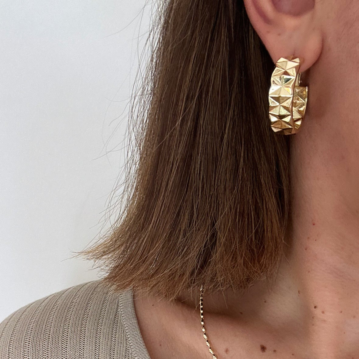 Hivera 14k Rhodium Plated Earrings