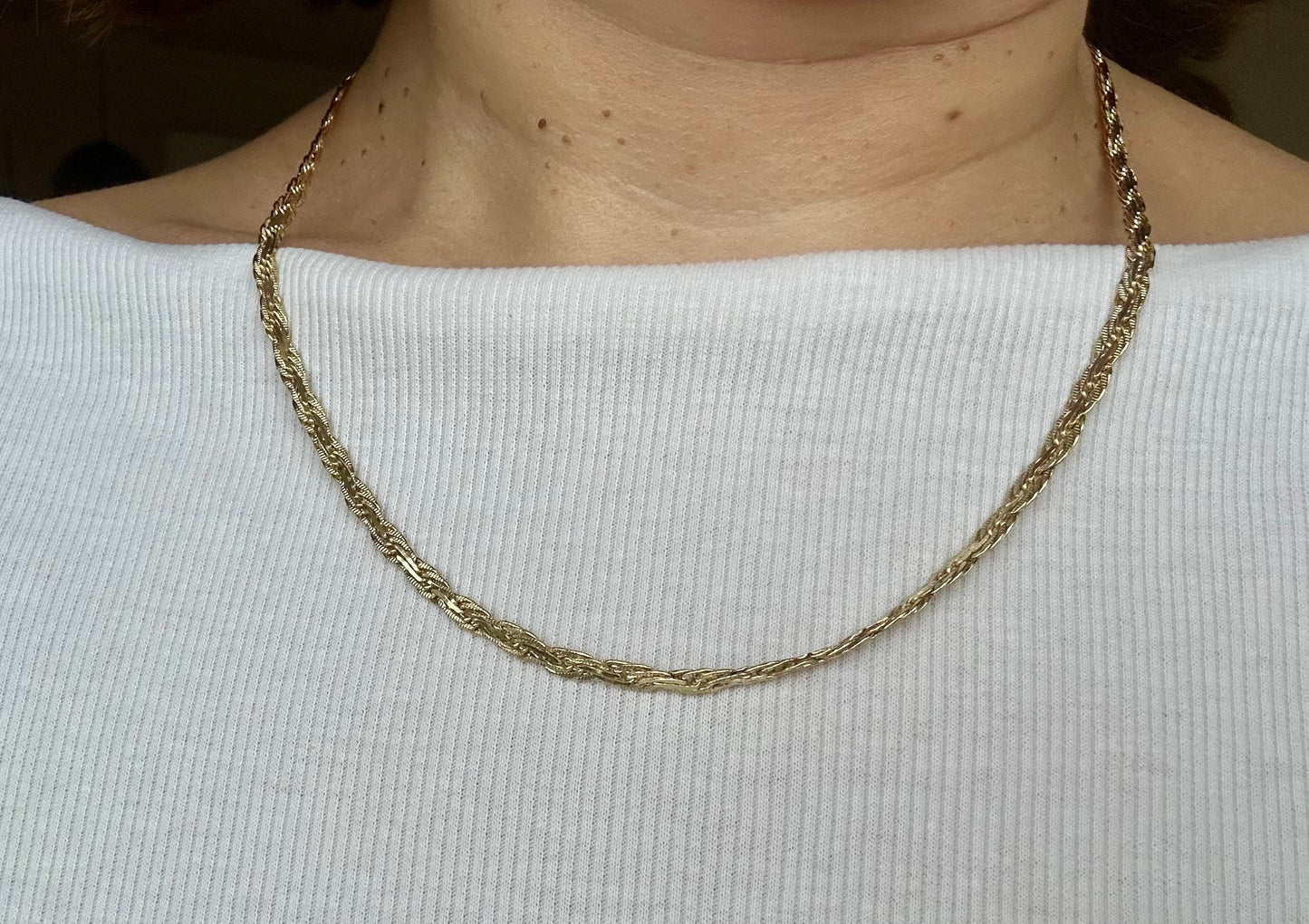 Fona 50 cm 14k Color Rhodium Plated Necklace