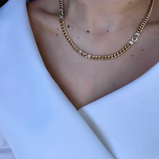 Olse 14K Rhodium Plated Necklace