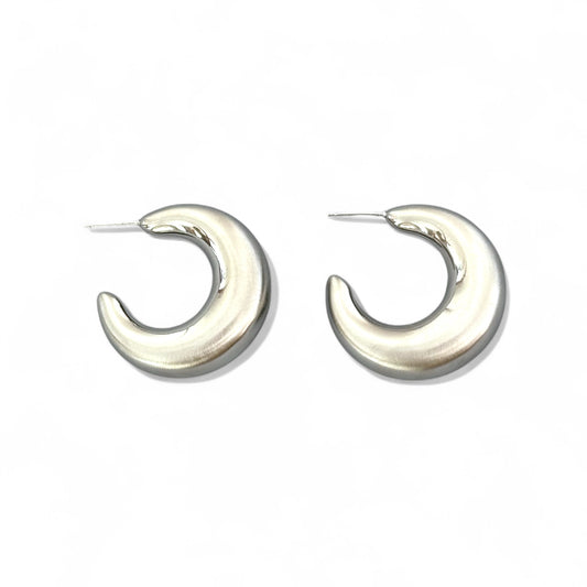 Opaline Rhodium Plated Earrings