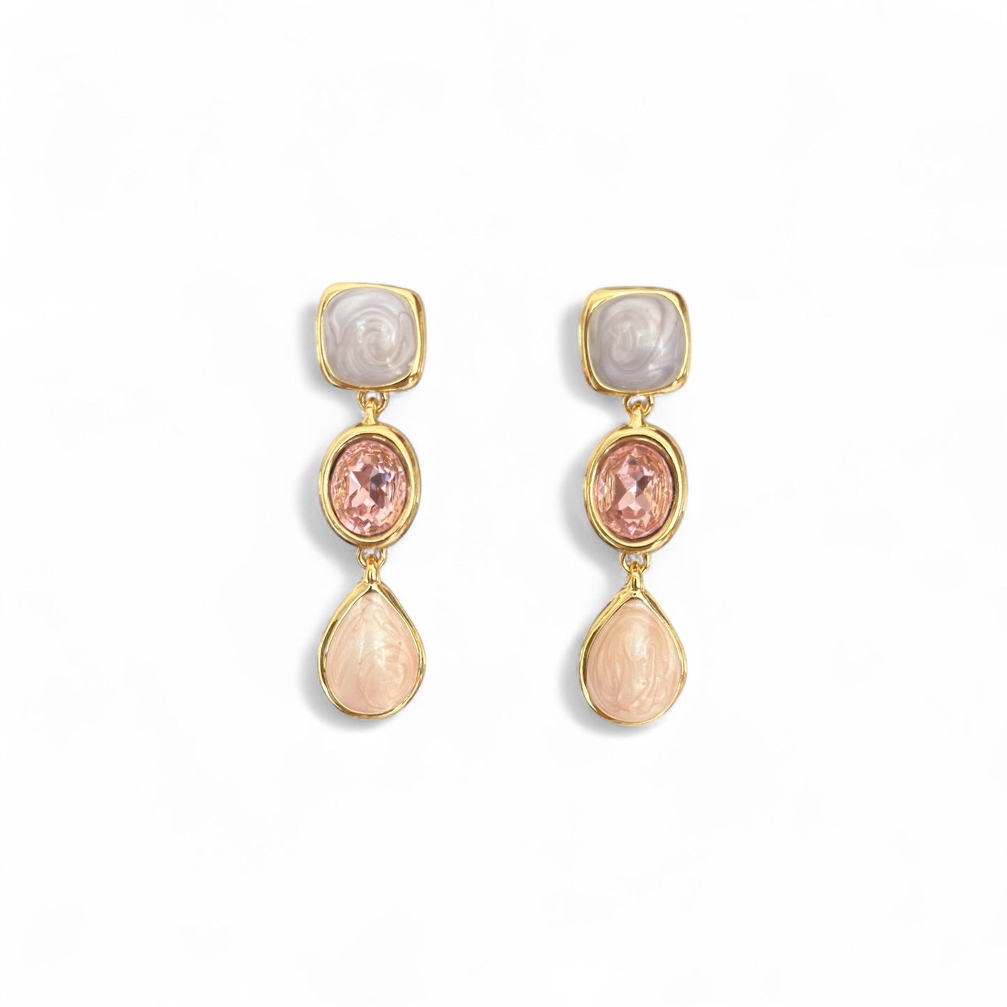 Dilemma 14k Rhodium Plated Earrings