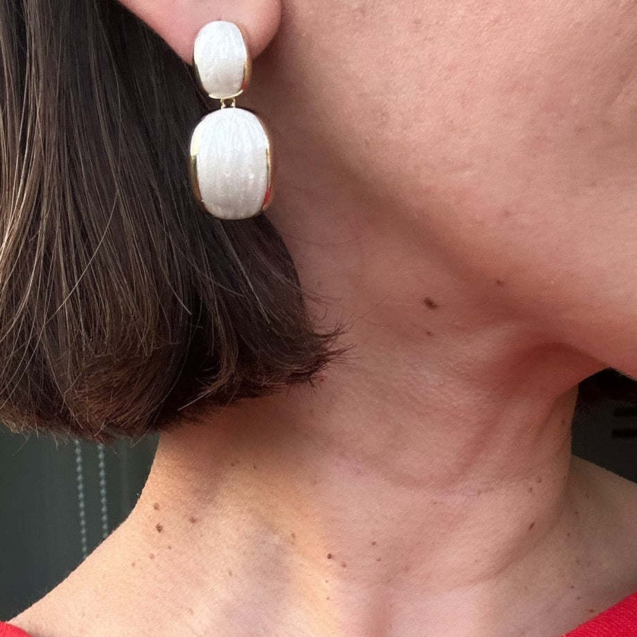 Lonna 14K Rhodium Plated Dangle Earrings