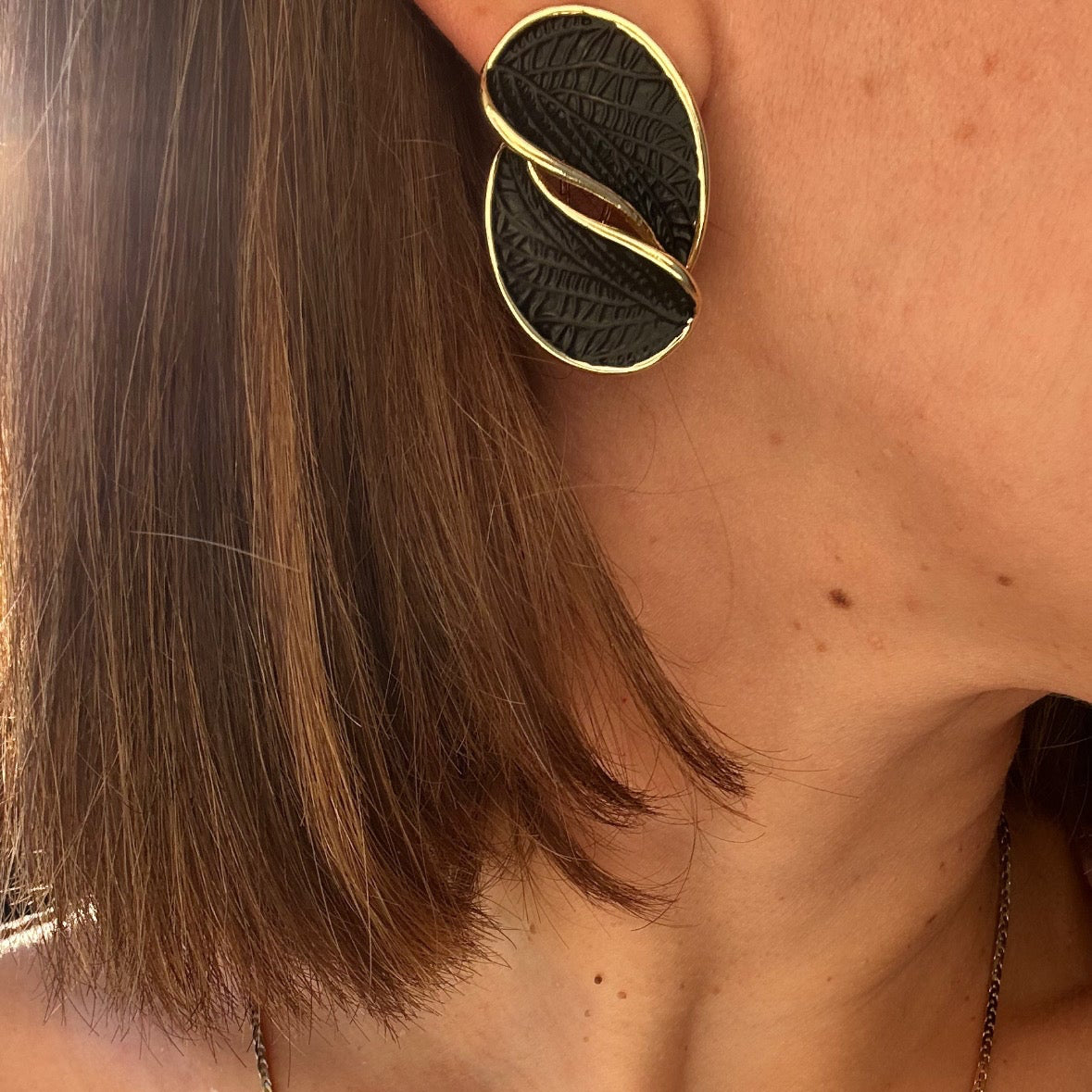 Elise 14k Black Rhodium Plated Earrings